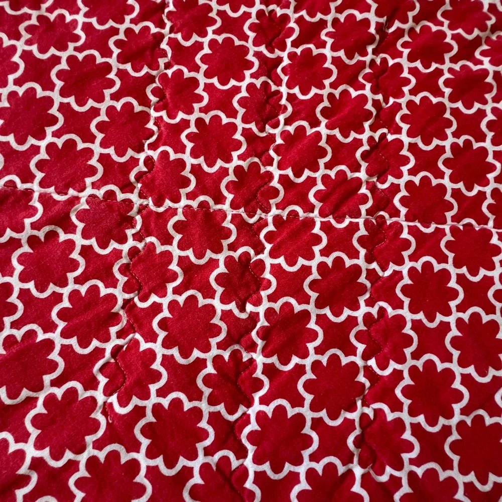 Handmade Patchwork Quilt Wall Hanging Floral Geisha Lap Quilt 43x32
